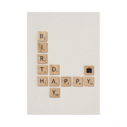 Carte scrabble "Happy...
