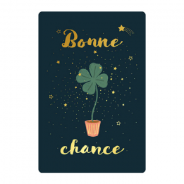Carte double "Bonne chance"