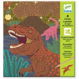 Cartes à gratter "Dinosaures"