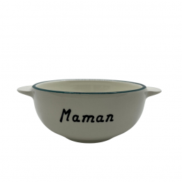 Bol breton "Maman bleu canard"