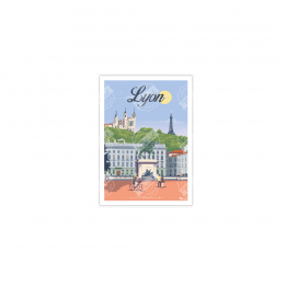 Carte postale "Lyon Place...