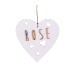 Coeur "Blanc" personnalisable