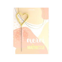 Carte bougie "Merci...
