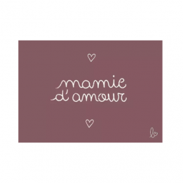 Carte "Mamie d'amour"