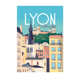 Affiche "Le vieux Lyon"