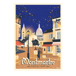 Affiche "Montmartre Tertre"