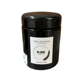 Bougie noire "Paris mon amour"