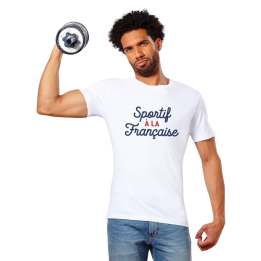 Tee-shirt blanc brodé...