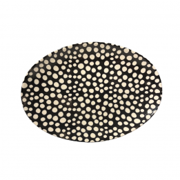 Plat ovale "Folk noir" -...