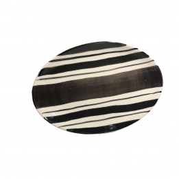 Plat ovale "Funk noir" -...