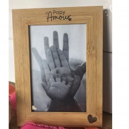 Cadre en bois "Papy d'amour"