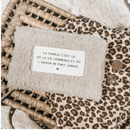 Portefeuille moumoute "Beige"