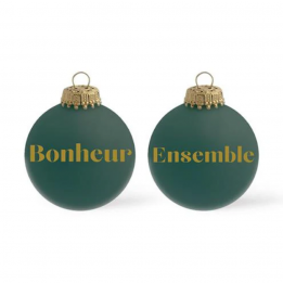 Boule de Noël "Bonheur...