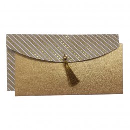 Enveloppe kraft à poids dorés