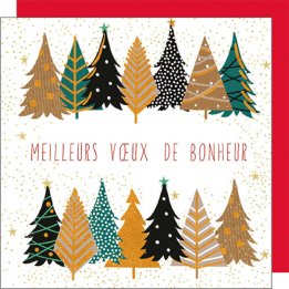 Carte sapins "Meilleurs...