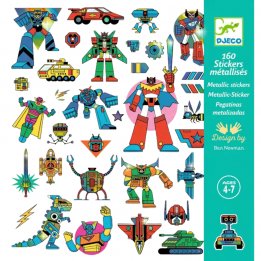 Stickers robots texturés