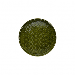 Plateau olive en métal peint