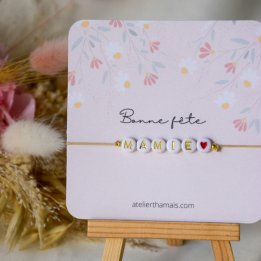 Bracelet "Bonne fête mamie"