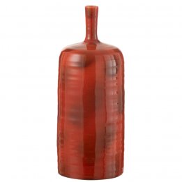 Vase en céramique rouge