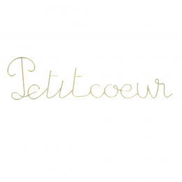 Mot en métal "Petit coeur"