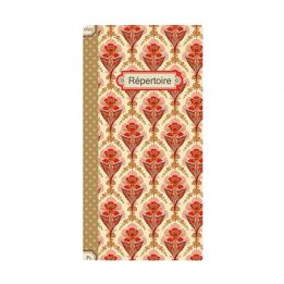 Répertoire beige et rouge -...
