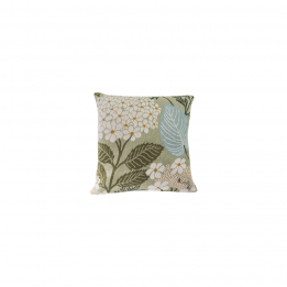 Coussin fleuri vert - 50x50