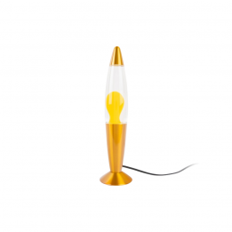 Lampe à lave jaune