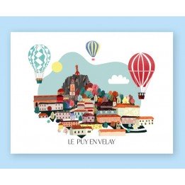 Carte montgolfiere - 10*15