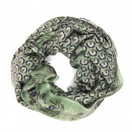 Echarpe vert laine marigold