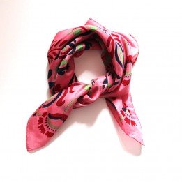Mini foulard rose yulia