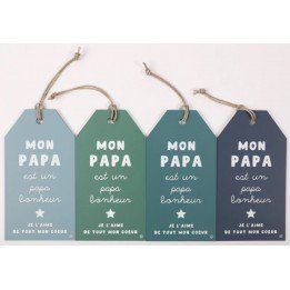 1Etiquette message "mon papa"