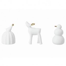 Figurines d'hiver - lot de 3