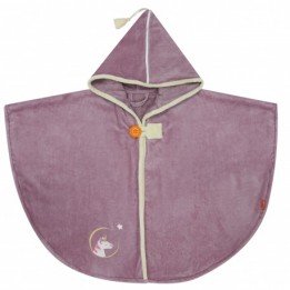 Cape de bain "licorne parme"