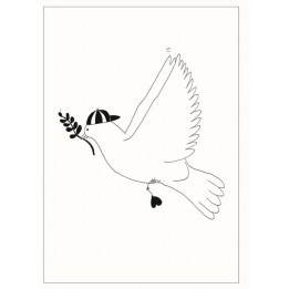 Carte "hispter peace pigeon"