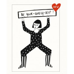 Carte "be your lovely self"