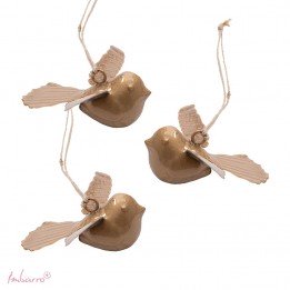 Oiseau gold - lot de 3