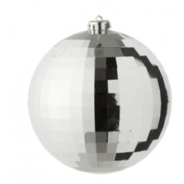 Boule argenté à facette