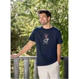Tee-shirt ski bleu - XXL