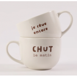 Mug "chut le matin"
