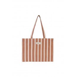 Sac 24h rayures noisette