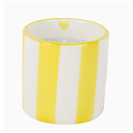 Bougie jaune citronnelle