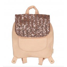 Sac à dos rose sequins