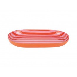 Plateau oval - rose & orange
