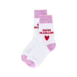 Chaussette "Super marraine"